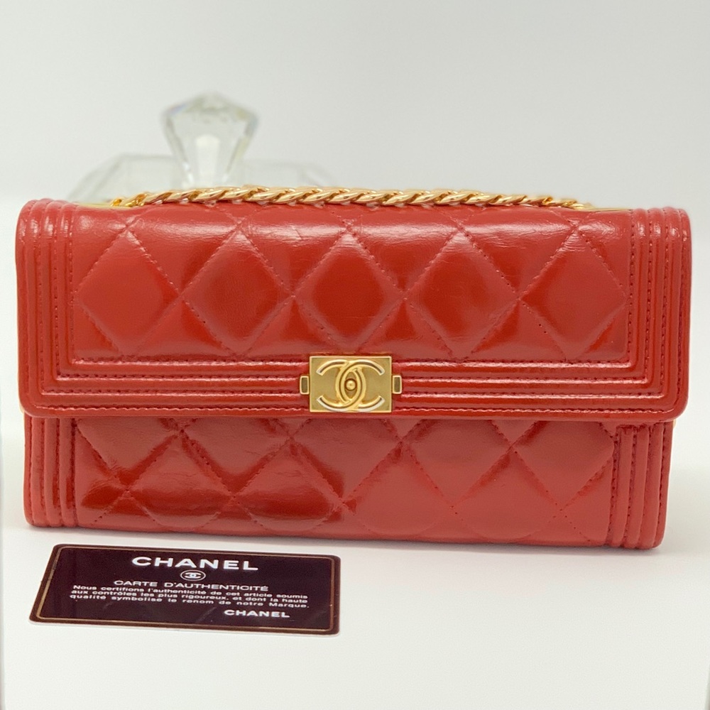 Chanel BoyWallet on a Chain
